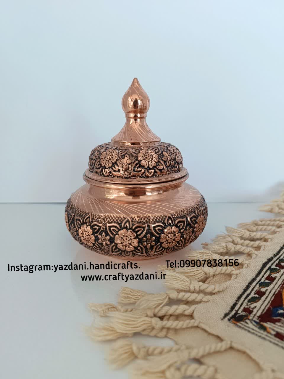 قندان قلمکاری الماس تراش